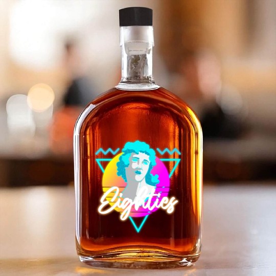 Retro Disco Nostalgia Neon Whiskey Bottles