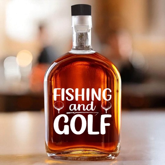 Fishing and Golf Whiskey Bottles