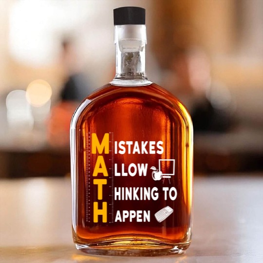I'm A Math Teacher Appreciation Gift Math Lover Whiskey Bottles