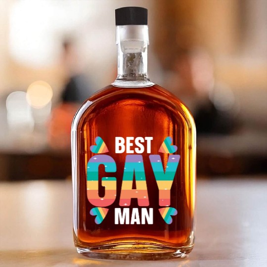 Gay Rights Rainbow Pride Month LGBTQ Gay Pride Whiskey Bottles