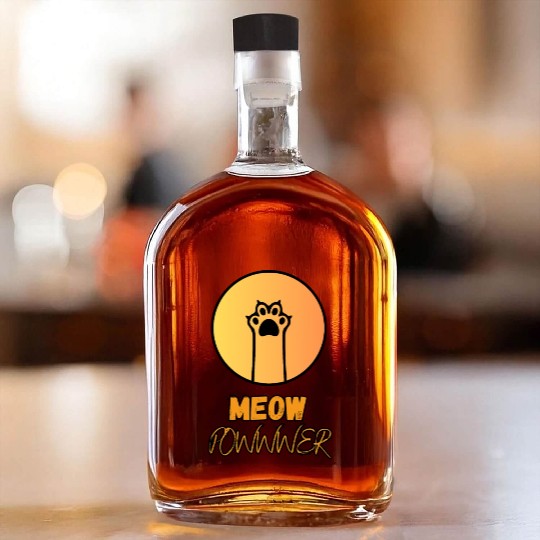 Meow Powwwer Whiskey Bottles