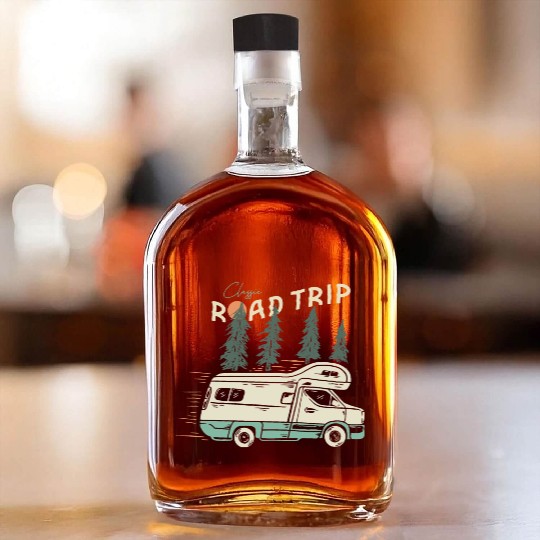 Classic Road Trip Whiskey Bottles