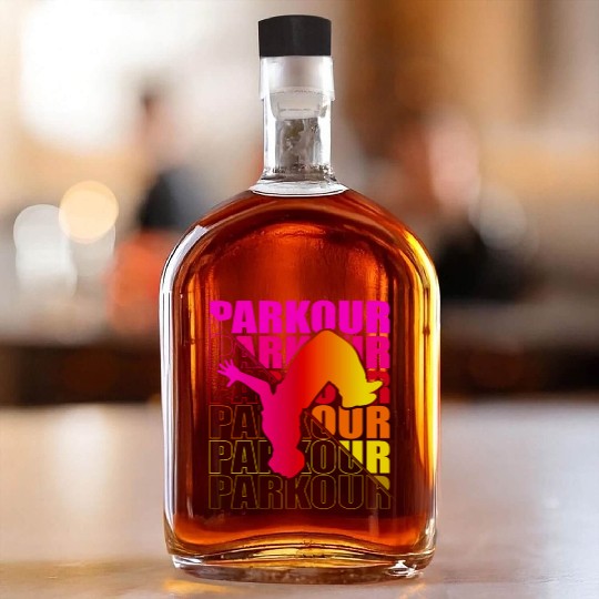 Parkour, Freerunning, Street Workout Acrobatic Whiskey Bottles