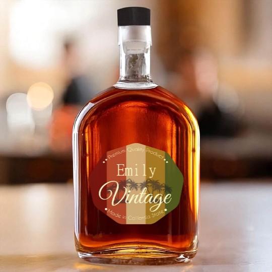 Emily Vintage Design Whiskey Bottles