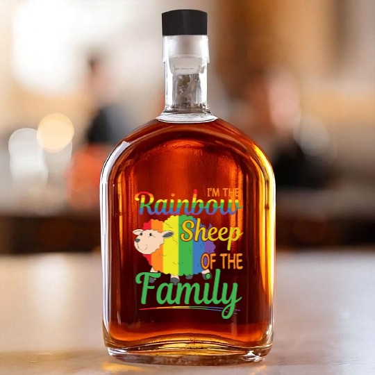 I’m Rainbow Sheep Of The Family Whiskey Bottles