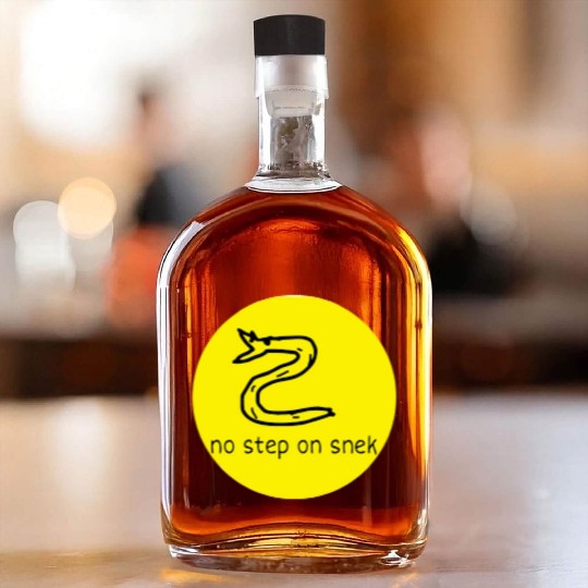 no step on snek Whiskey Bottles