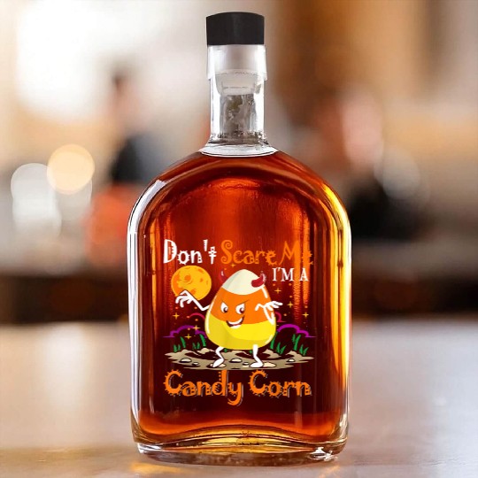 Dont Scare Me Im A Candy Corn Halloween Candy Corn Whiskey Bottles