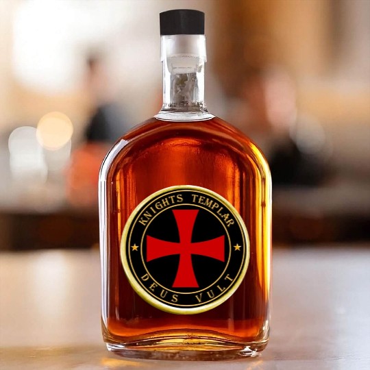Knights Templar Deus Vult Whiskey Bottles
