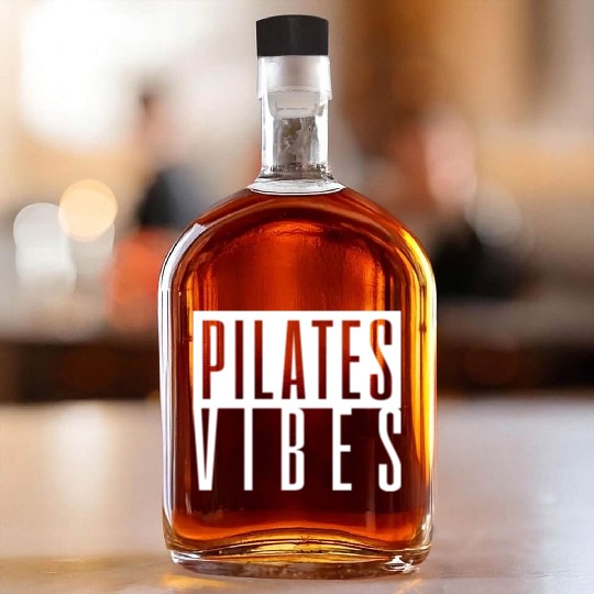 Pilates Yoga Gym Fitness Whiskey Bottles