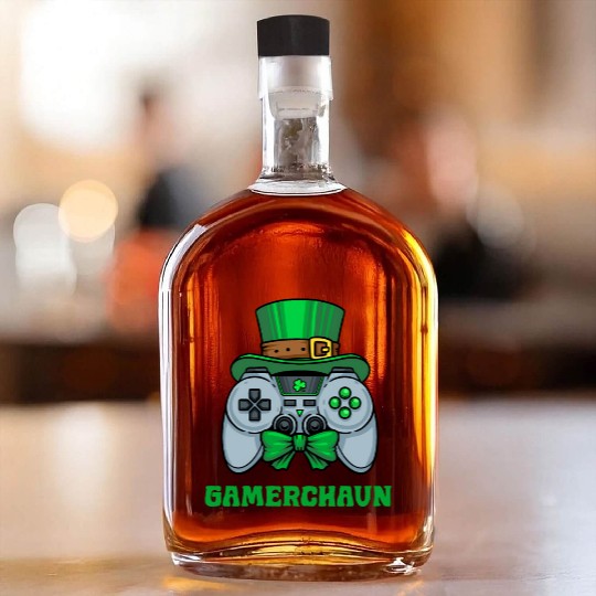 Gamerchaun Gamer St Patrick'S Day Toddler Lucky Whiskey Bottles