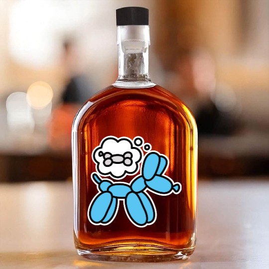 Balloon dog and bone Balloon artist Balloon animal Whiskey Bottles