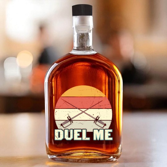 Duel Me Fencing Swords Sports Fencer Swords Whiskey Bottles