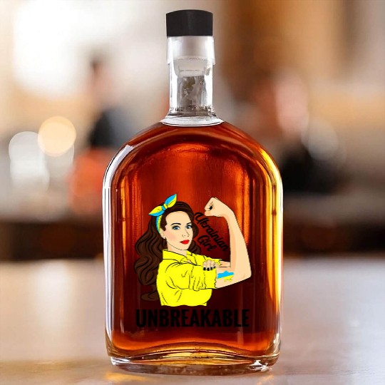 Ukrainian Unbreakable Ukraine Flag Whiskey Bottles