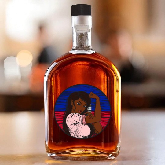 Patriotic Haitian Flag Haiti Proud Haitian Whiskey Bottles