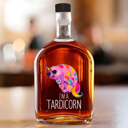 Water Bear Unicorn Tardigrade Science Microbiology Whiskey Bottles