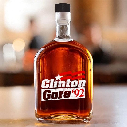 Clinton Gore Bill Clinton 92 Elect Whiskey Bottles