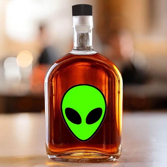 Alien Head Pocket Patch Area 51 Whiskey Bottles
