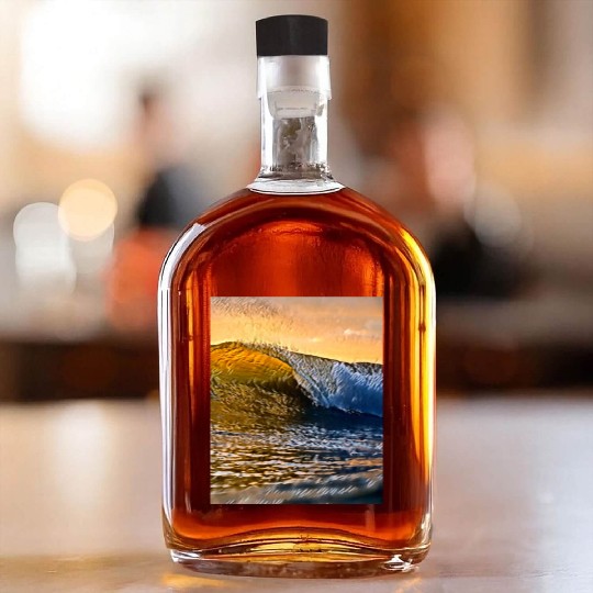 Ocean waves Whiskey Bottles