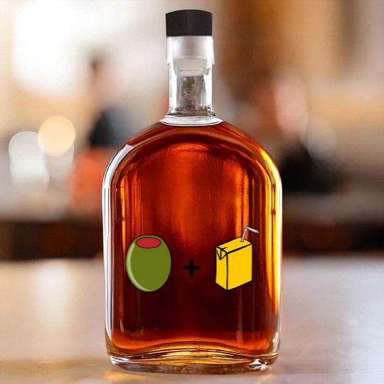 Olive Juice I Love You Whiskey Bottles