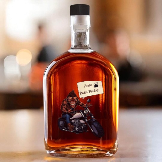 zombie Raider Monkey Whiskey Bottles