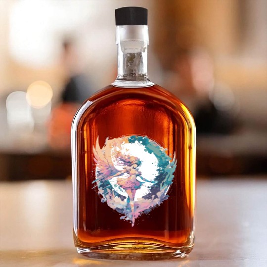 Watercolor Fairy Fairycore Grunge Pastel Goth Aest Whiskey Bottles