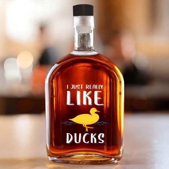 Duck For Duck Hunting Bird Whiskey Bottles