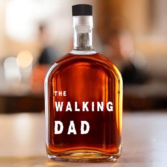 The walking dad Whiskey Bottles