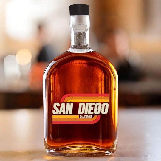 San Diego California Ca City Whiskey Bottles