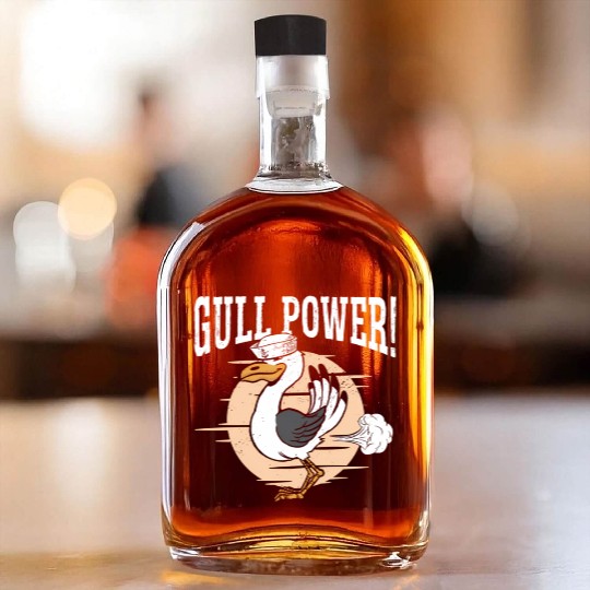 Gull Power Whirer Bird Seabird Seagull Whiskey Bottles