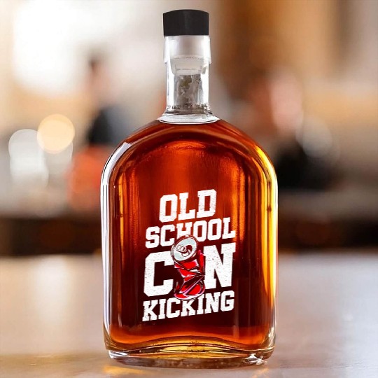 Old School Can Kicking Street Game 90s Kid Whiskey Bottles