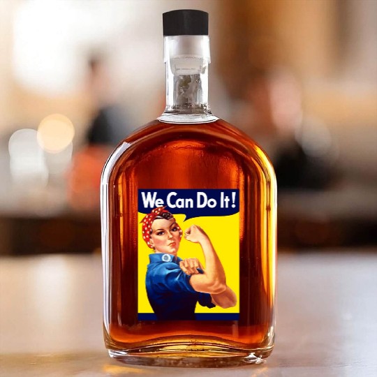 Rosie The Riveter We Can Do It Whiskey Bottles