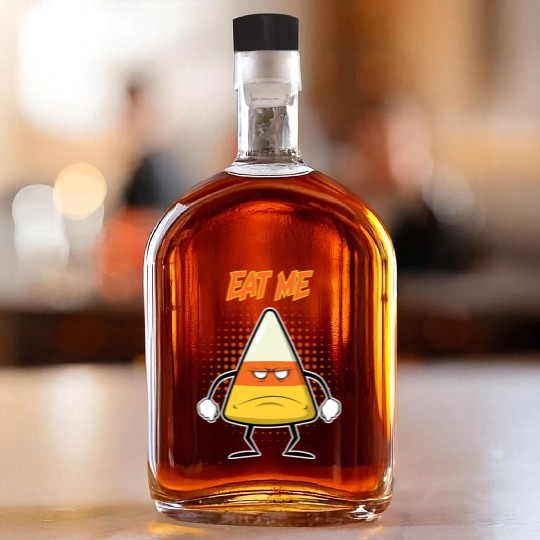 Mean Candy Corn Whiskey Bottles