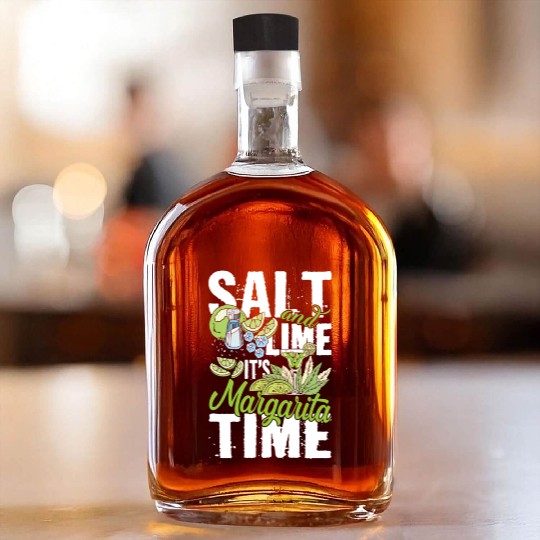 Salt And Lime It'S Margarita Time Pub Crawl Pytime Whiskey Bottles