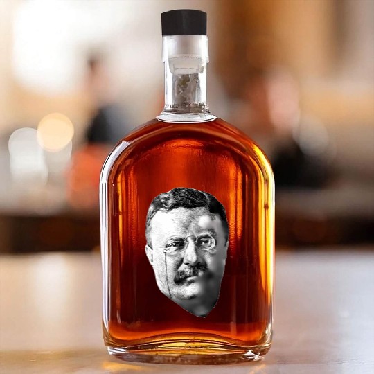 President Teddy Roosevelt Whiskey Bottles