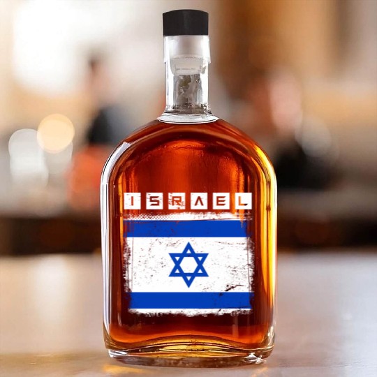 Israel Flag Star Of David Israel Whiskey Bottles