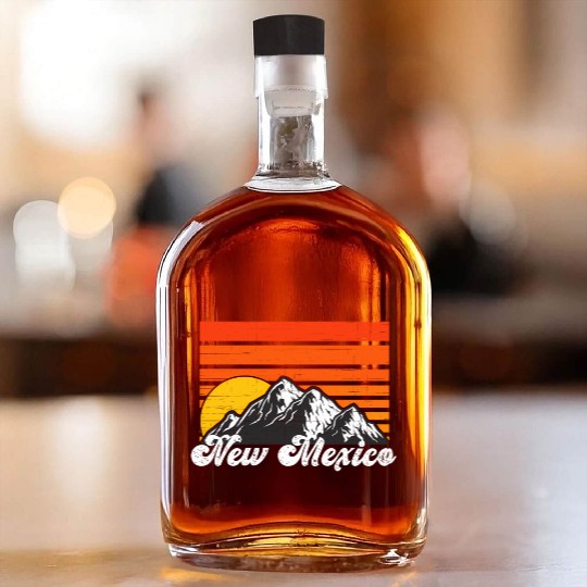 New Mexico Mountains Hiking Love New Mexico Whiskey Bottles