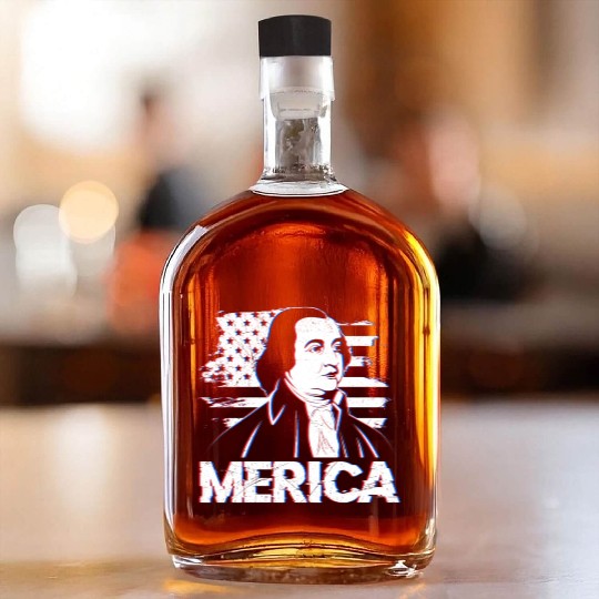 Merica USA Presidents America Fan USA Party Whiskey Bottles