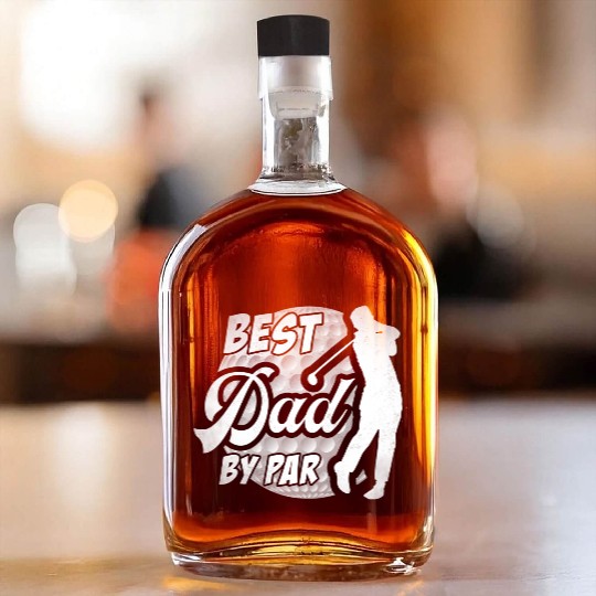 Best Dad By Par Golf Lover Father s Day Whiskey Bottles