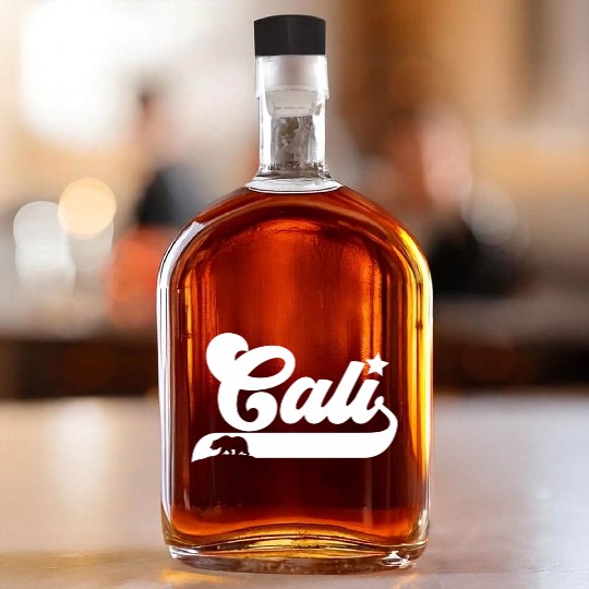 Cali California Bear Usa State Beauty Whiskey Bottles