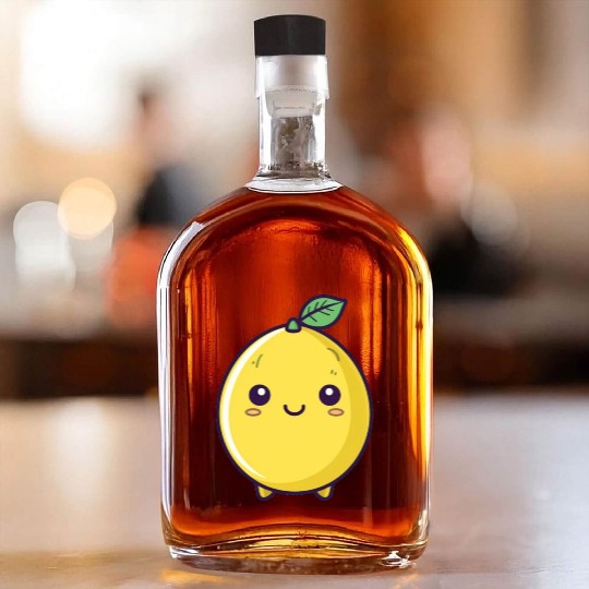 Cute wholesome lemon Whiskey Bottles