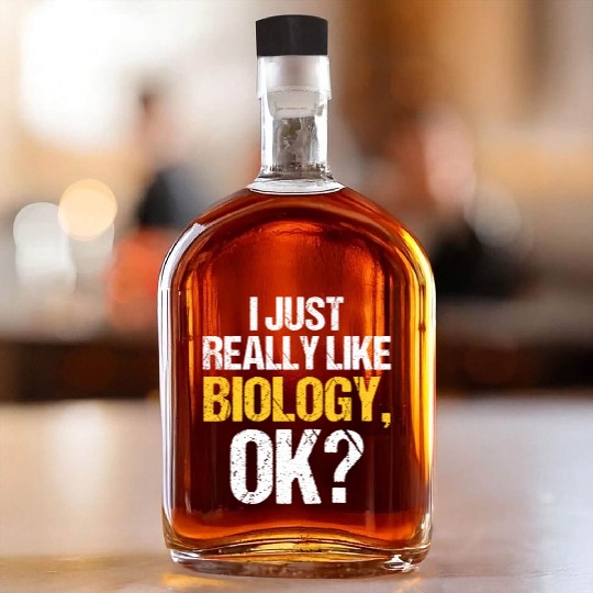 Biology Gift Biologist Whiskey Bottles