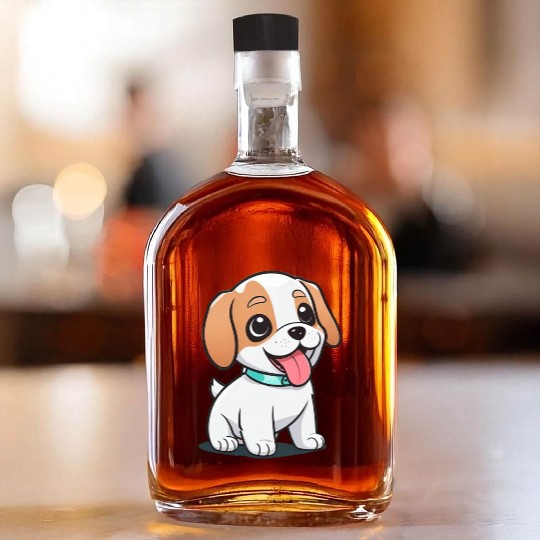 Cute Puppy Whiskey Bottles