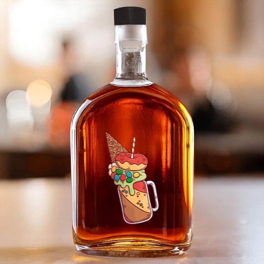 Chocolate Candy Shake Whiskey Bottles