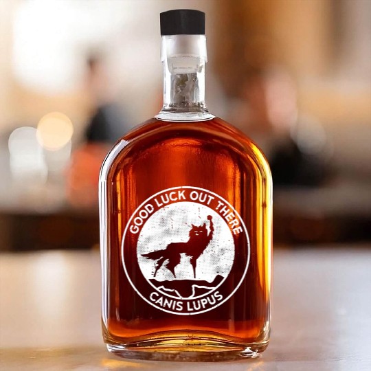 canis lupus mountain Whiskey Bottles