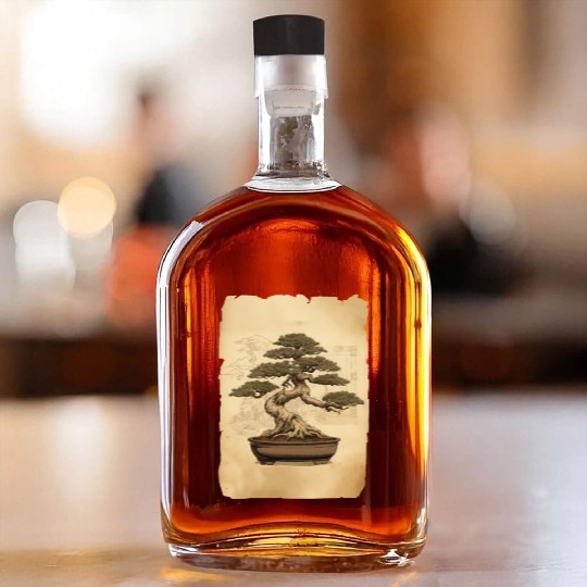 bonsai Japanese Art Whiskey Bottles