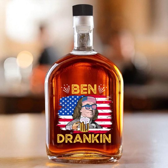 Ben Drankin US President Independence Day Whiskey Bottles