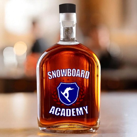 Snowboard Academy Whiskey Bottles