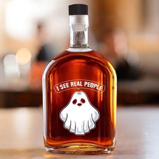 Funny Ghost Hunting Parapsychology Whiskey Bottles