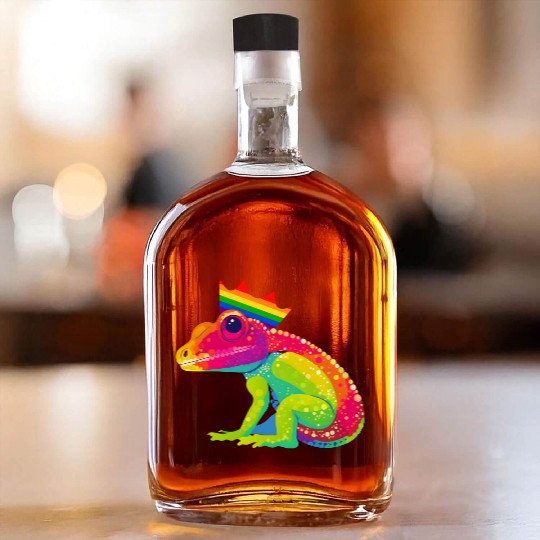 Gay Pride Gecko Whiskey Bottles
