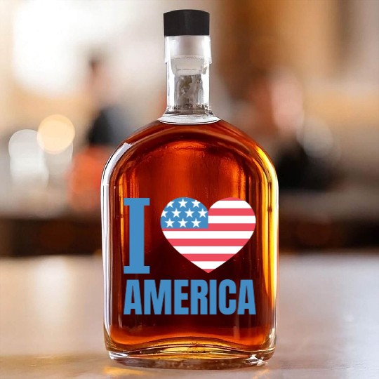 I Love America Whiskey Bottles